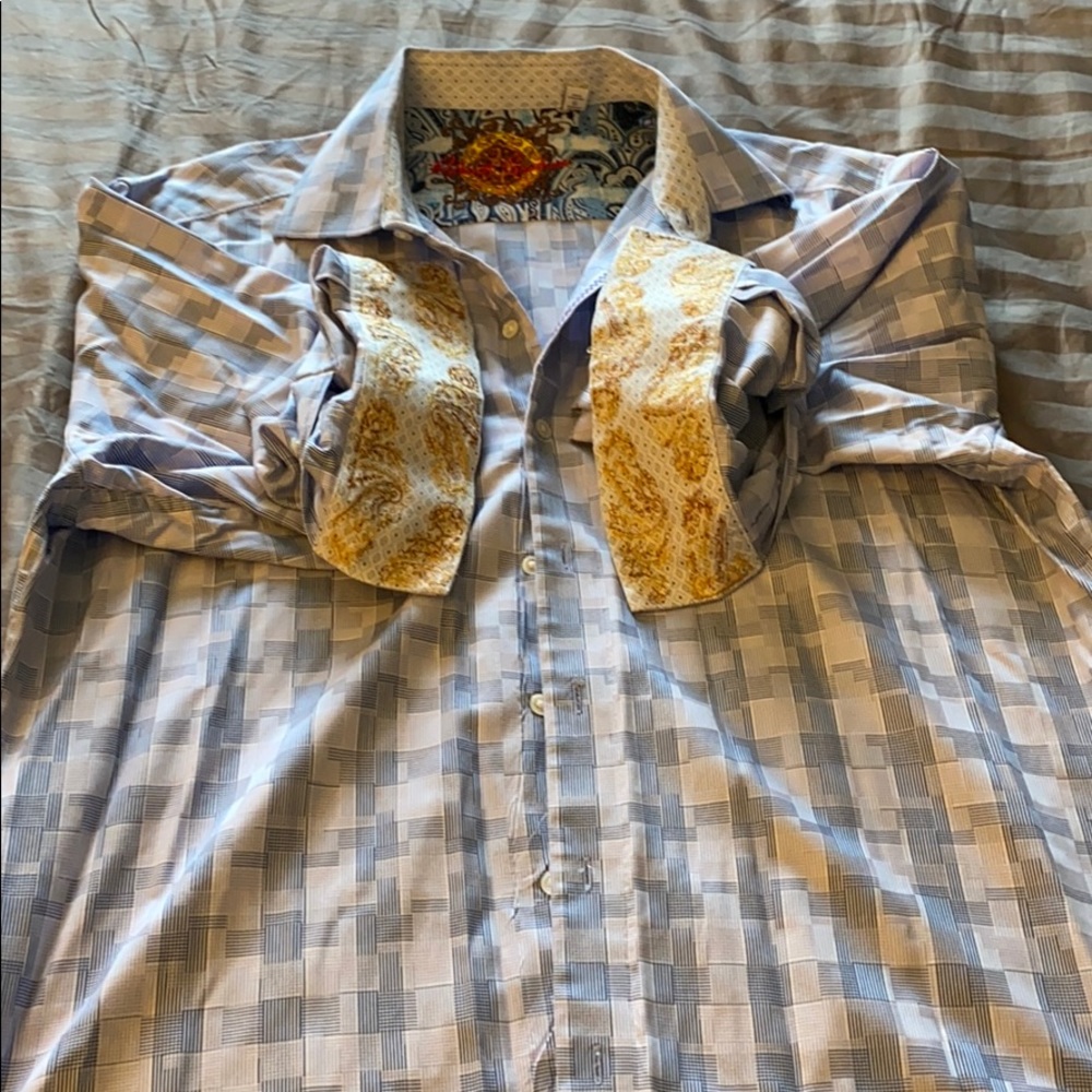 Robert Graham blue button down
